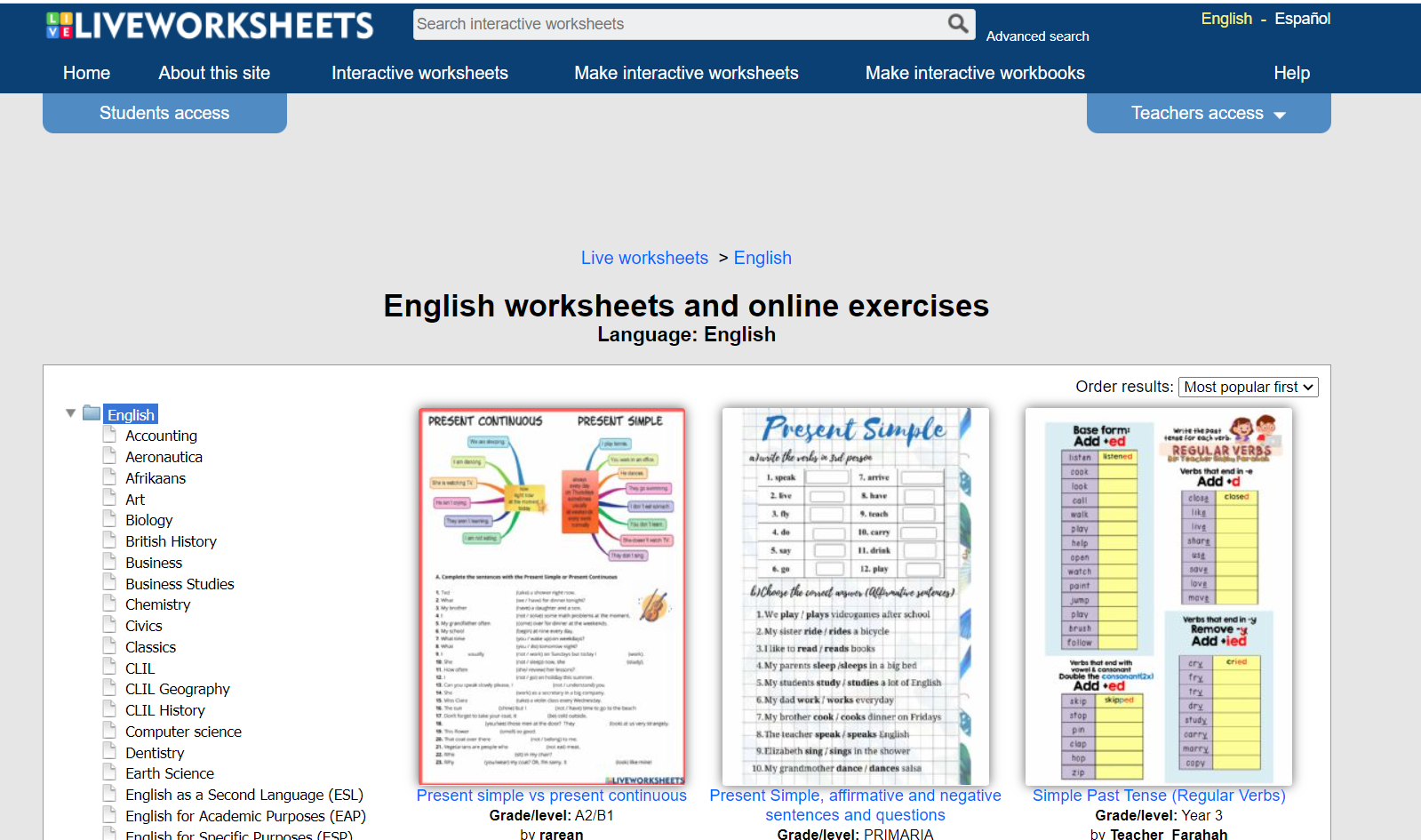 Liveworksheets